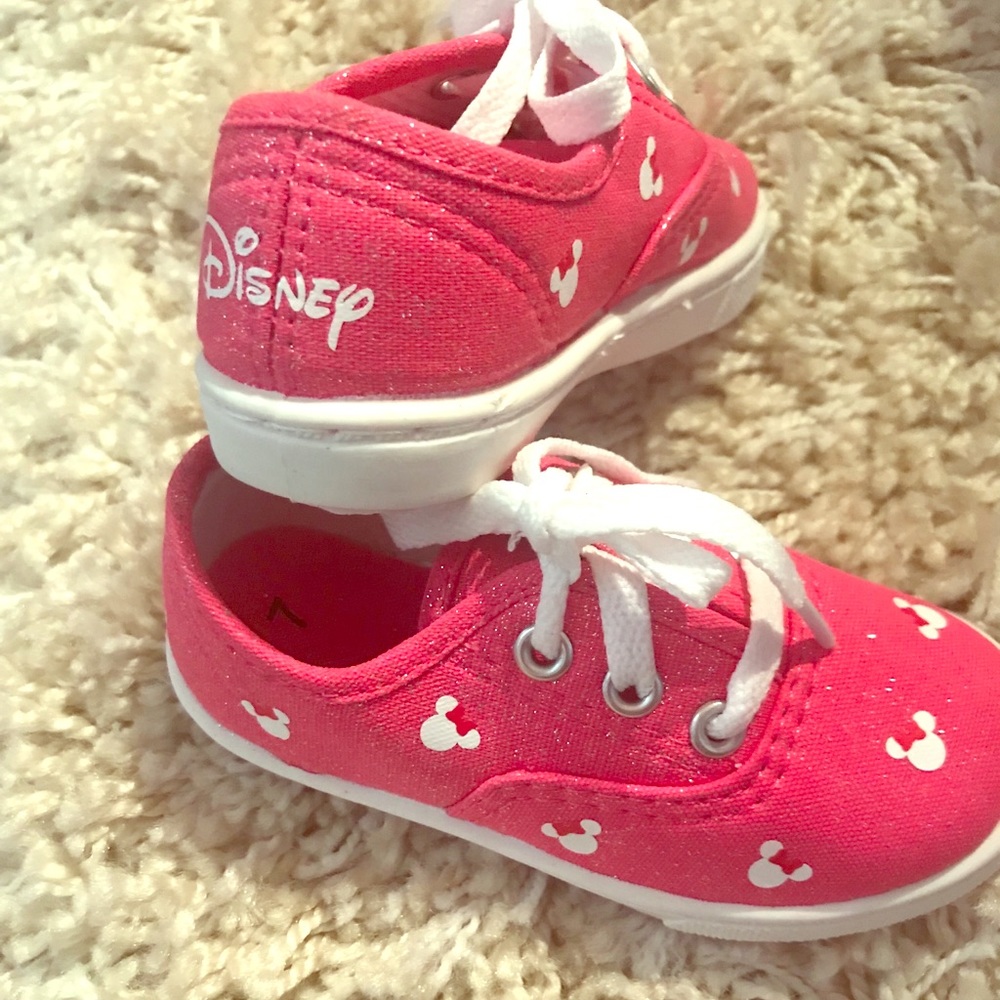 Pink Glitter Minnie Mouse Shoes